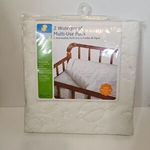 Babies R Us 2 Waterproof Multi-Use Pads Changing Bassinet Cradle New